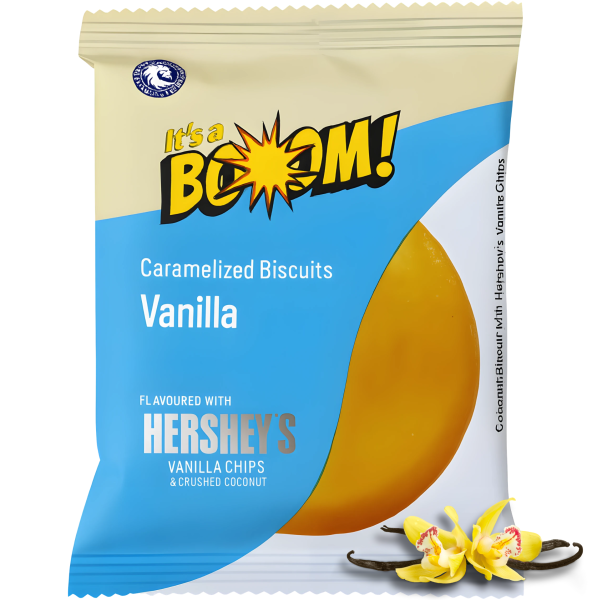 It's a Boom! - Caramelized Biscuits Vanilla "Hershey's Vanilla Chips & Crushes Coconut" (20 g)