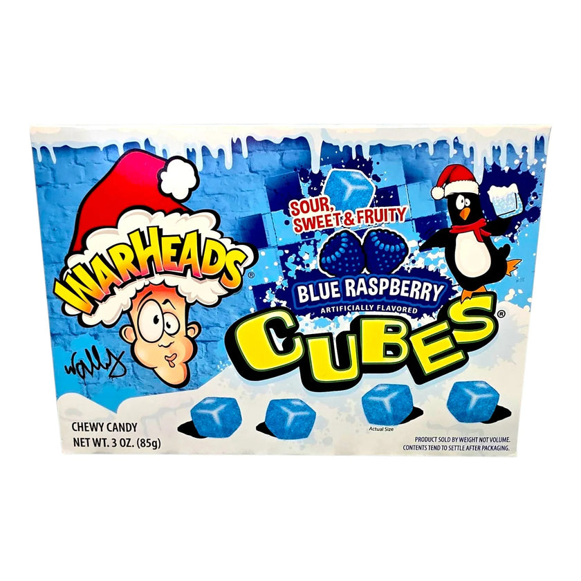 Warhead Blue Raspberry Cubes Warheads - Sour Sweet & Fruity