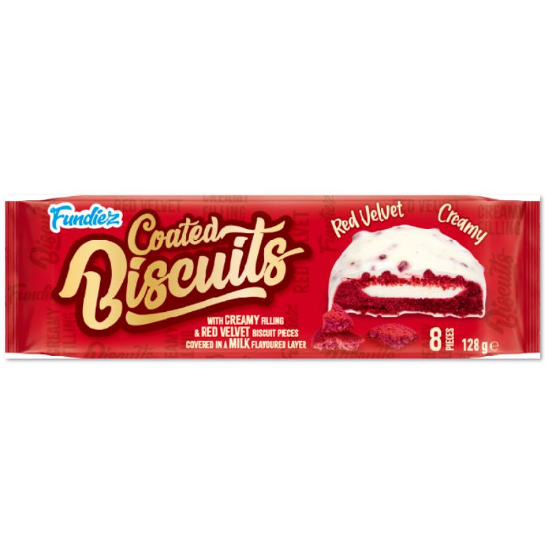 Fundiez - Coated Biscuits "Red Velvet Creamy" (128 g)