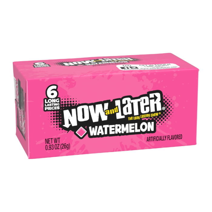 Now and Later - the long lasting chew - "Watermelon" (26 g)