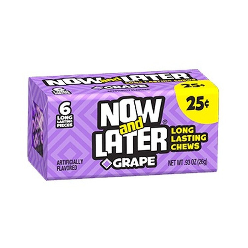 Now and Later - the long lasting chew - "Grape" (26 g)