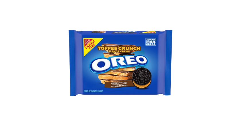 OREO - Chocolate Sandwich Cookies "Toffee Crunch" FAMILY SIZE (482 g)