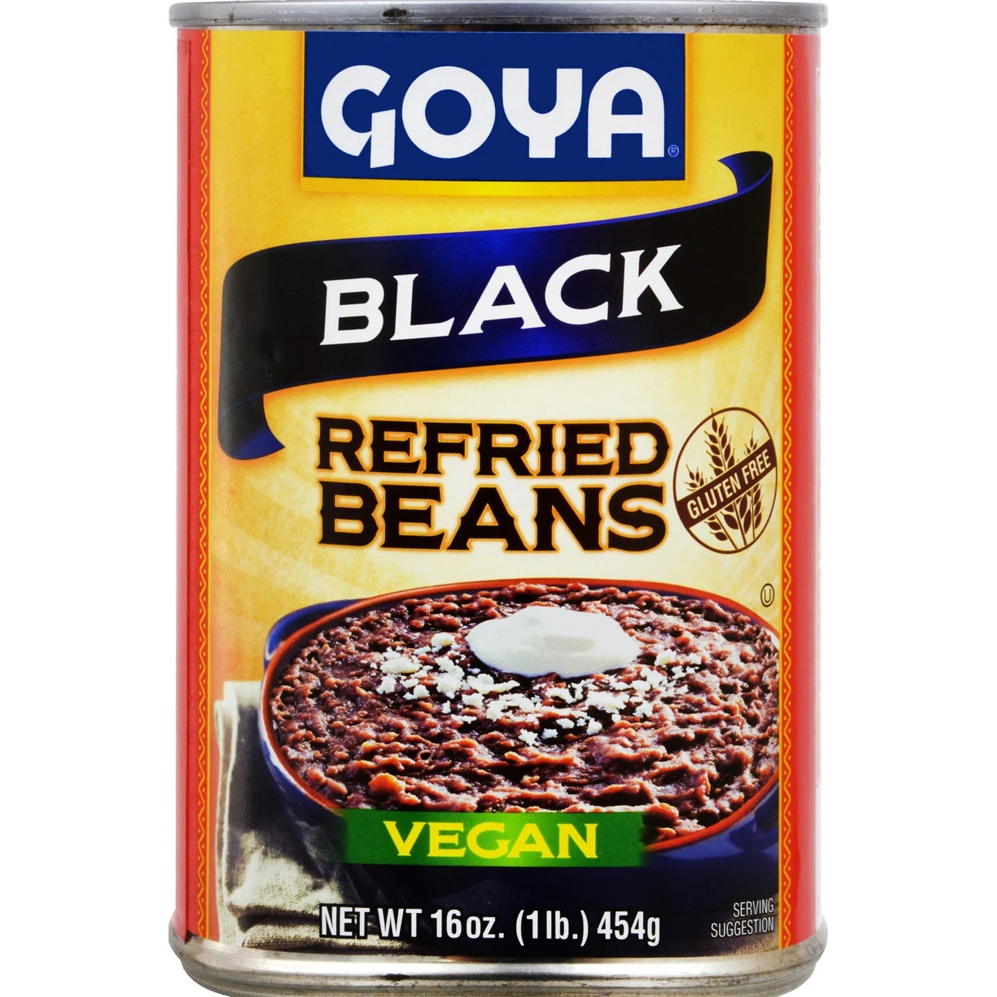 Goya - Black "Refried Beans" (454 g)