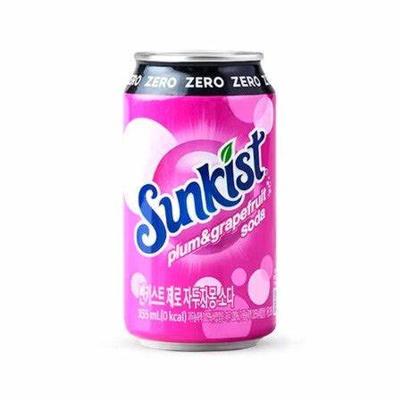 Sunkist - Soda "Plum & Grapefruit" ZERO (355 ml)
