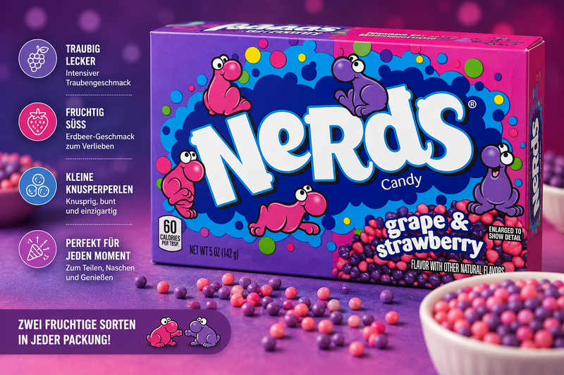 Nerds - Candy "grape & strawberry" (142 g)