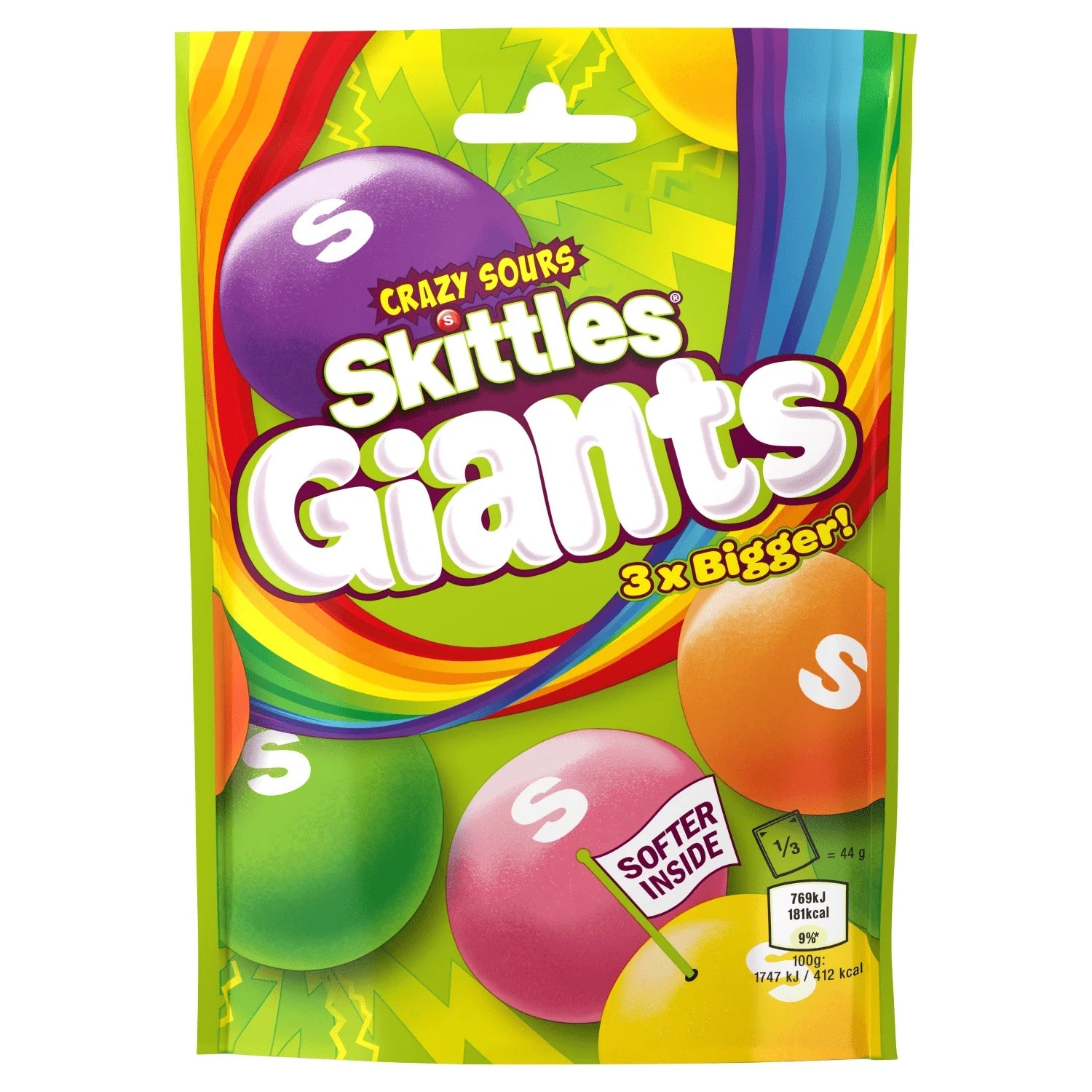 Skittles - Giants "Crazy Sours" (132 g)