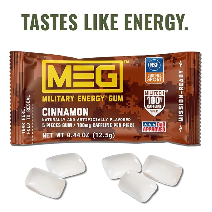MEG - Military Energy Gum "Cinnamon" (12,5 g)
