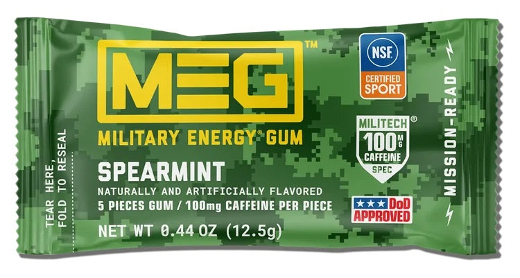 MEG - Military Energy Gum "Spearmint" (12,5 g)