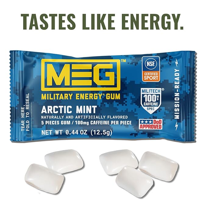 MEG - Military Energy Gum "Artic Mint" (12,5 g)