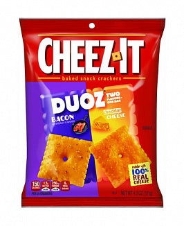 CHEEZ-IT - baked snack crackers "DOUZ - Bacon/Cheddar Cheese" (121,9 g)
