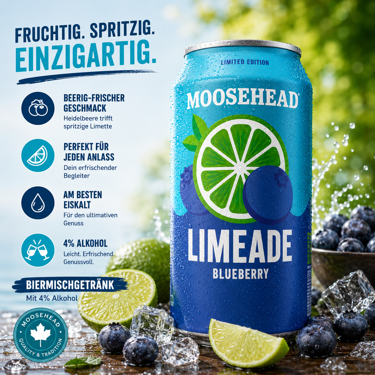 Moosehead - Limeade "Blueberry" (355 ml)