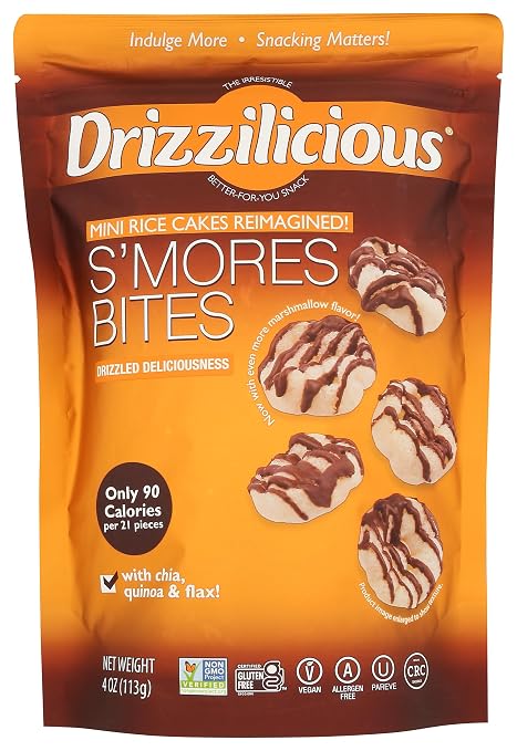 Drizzilicious - Mini Rice Cakes "S'mores Bites" (113 g)