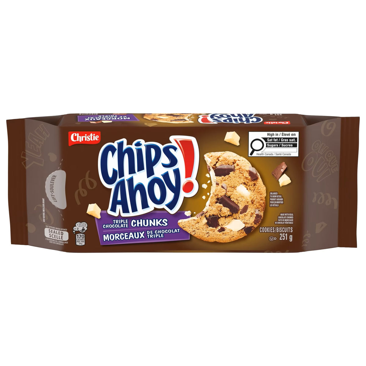 Chips Ahoy! - Original Cookies "Triple Chocolate Chunks" (251g)