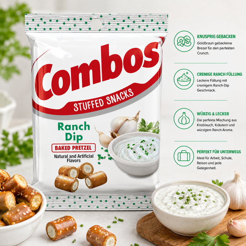 Combos - Stuffed Baked Pretzel "Ranch Dip" (178 g)