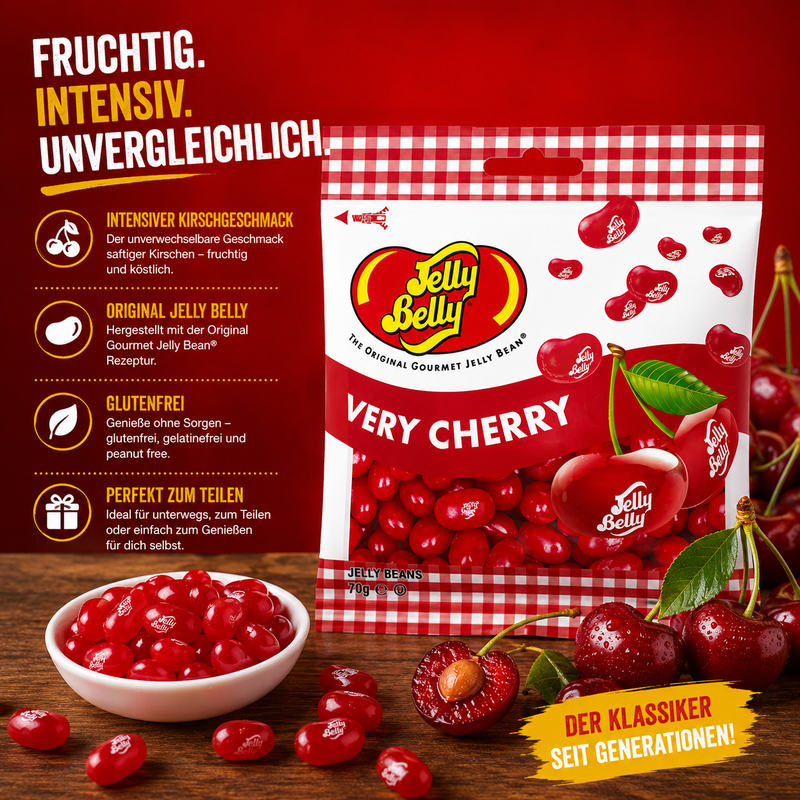 Jelly Belly - Jelly Beans "Very Cherry" (70 g)