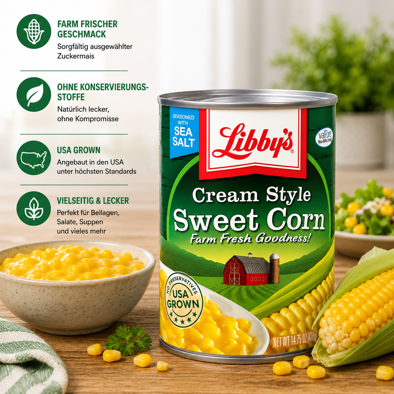 Libby's - Sweet Corn "Cream Style" (418 g)