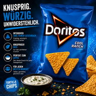 Doritos - Flavored Tortilla Chips "Cool Ranch" (198,4 g)