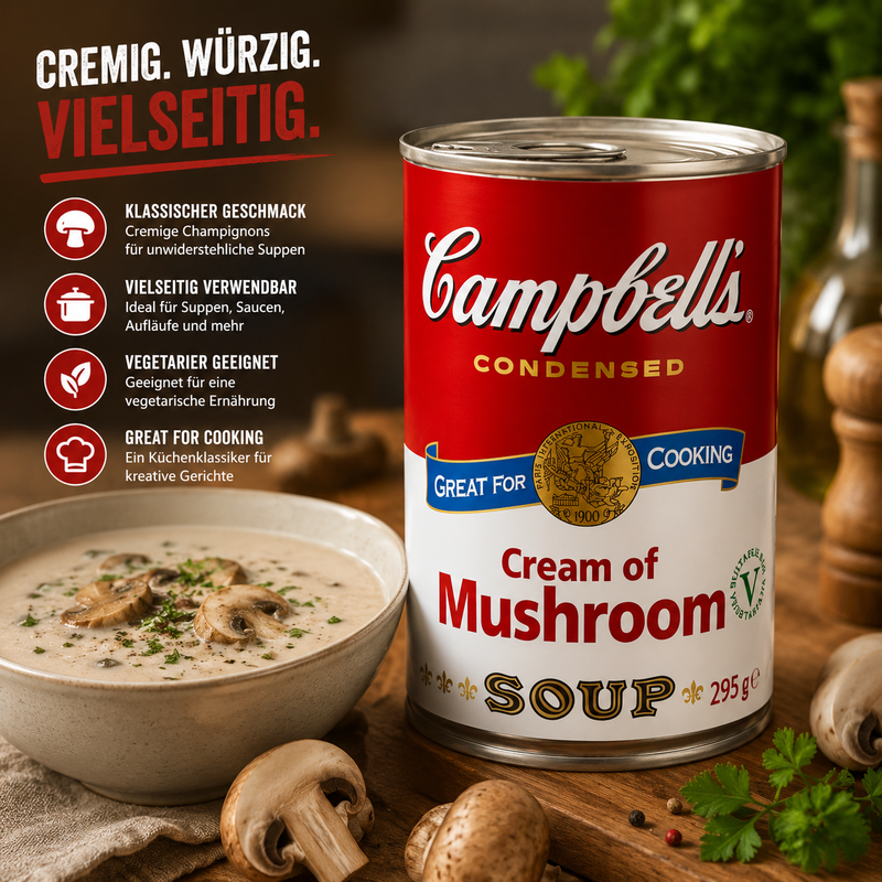 Campbell's - Condensed Soup "Cream of Mushroom" (295 g)