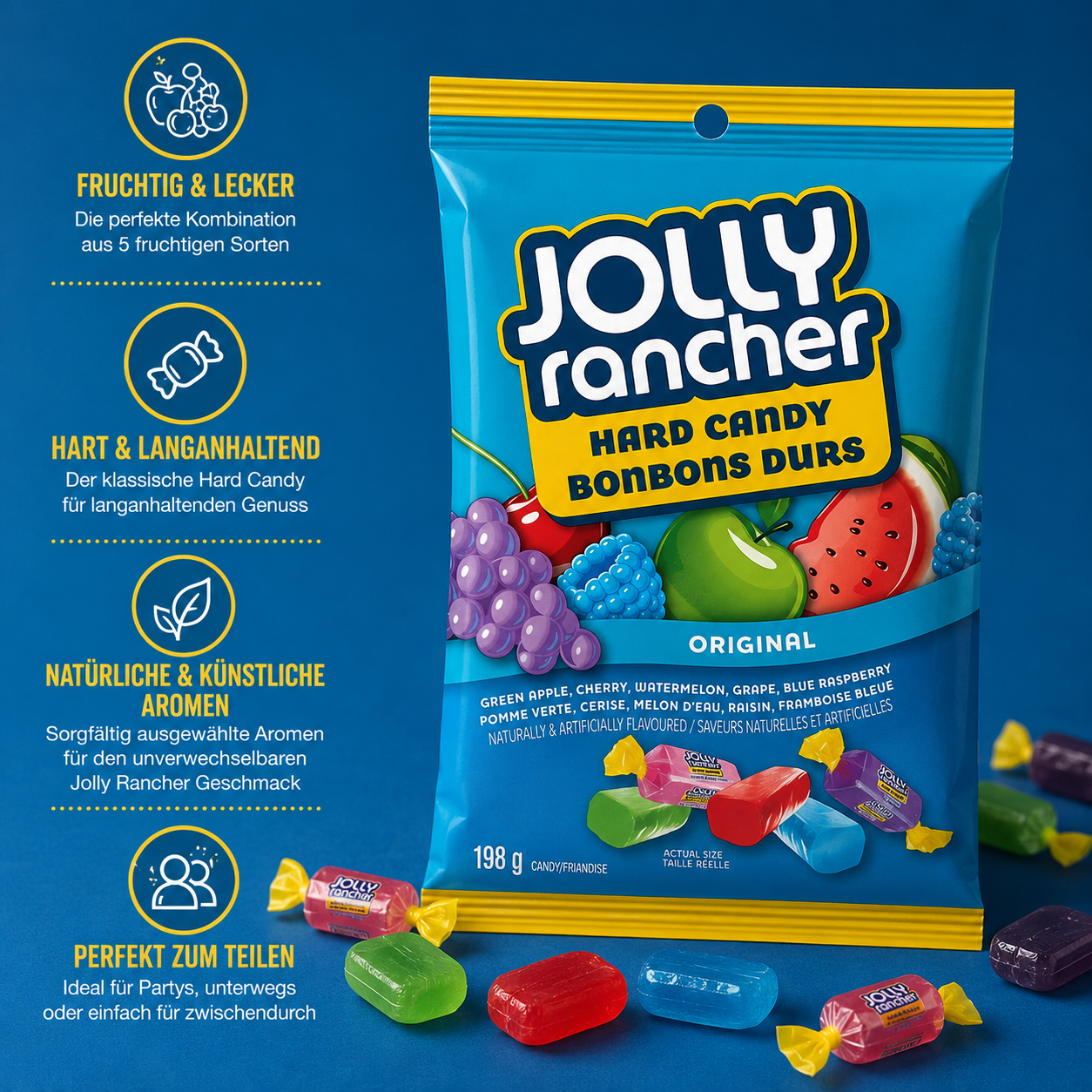 JOLLY Rancher - Hard Candy Assortment "Original" (198 g)
