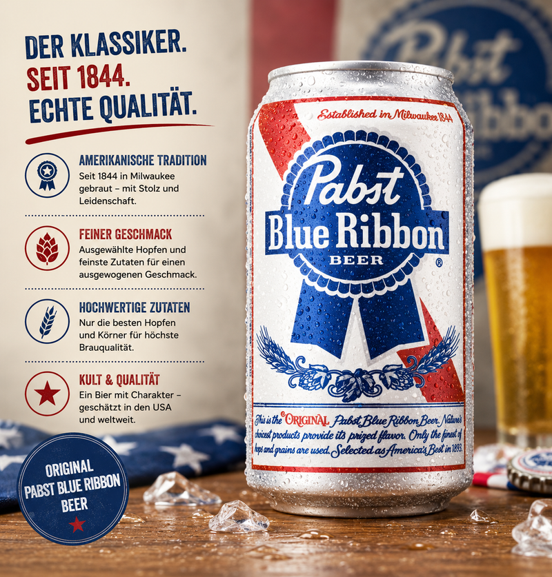 Pabst - Beer "Blue Ribbon" (355 ml)
