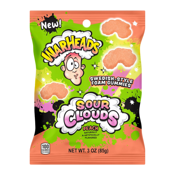 Warheads -Sour Clouds "Peach" (85 g)