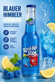 Kool-Aid - Soda "Blue Raspberry Lemonade" (355 ml)