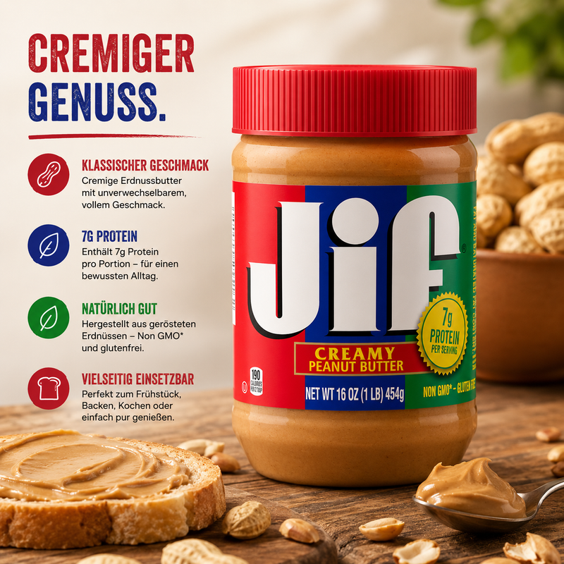 Jif - Peanut Butter "Creamy" (454 g)