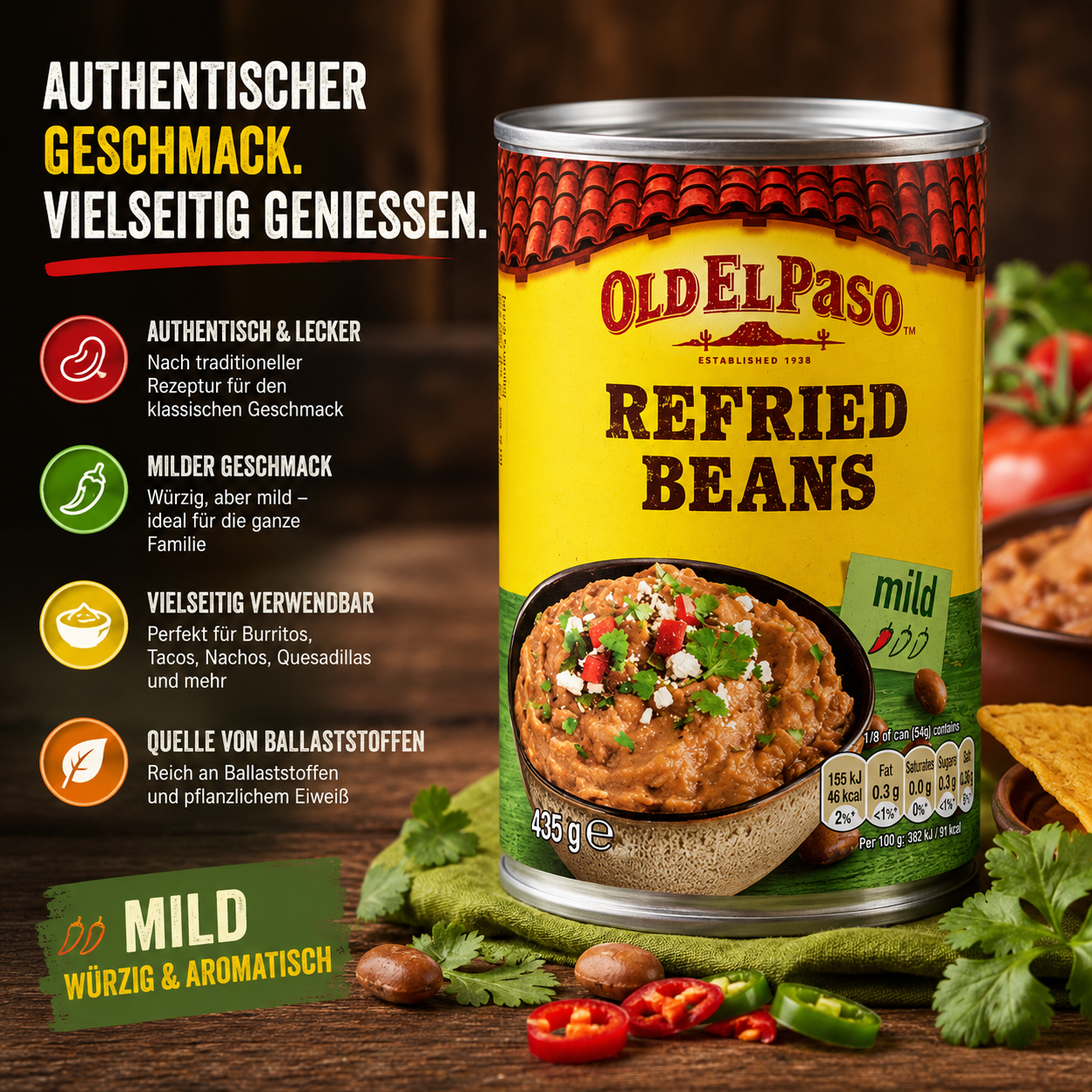 Old El Paso - "Refried Beans" (435 g)
