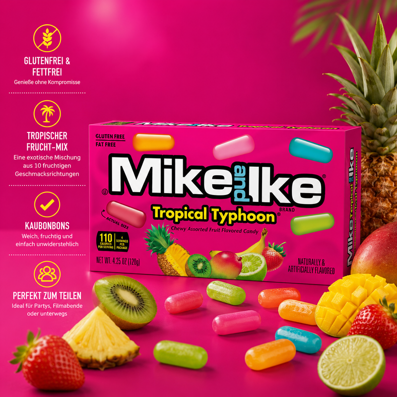 Mike and Ike - Chewy Flavored Candy "Tropical Typhoon" (120 g)