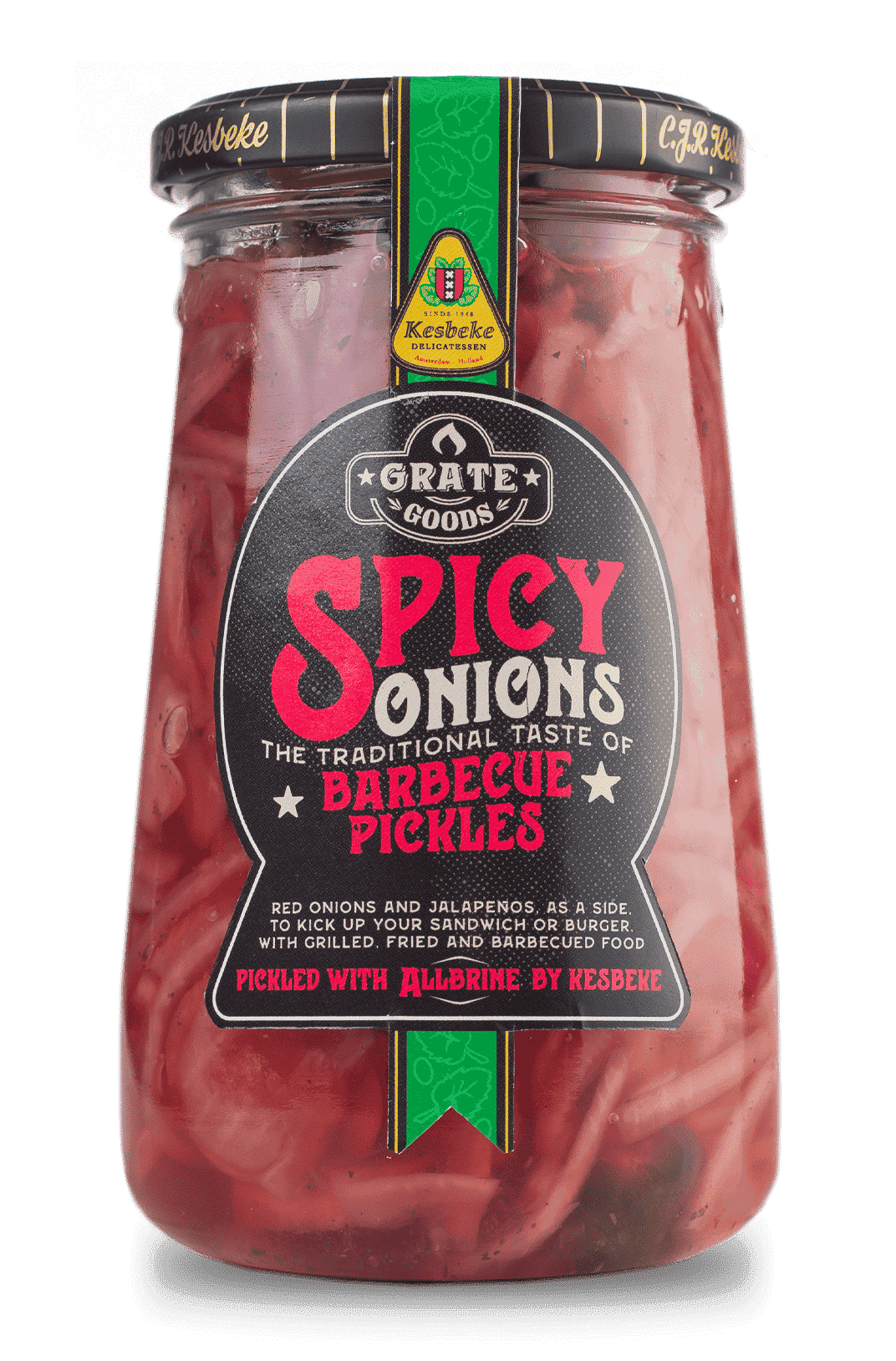 GRATE GOODS - "Spicy Onions" Barbecue Pickles  (325 g)
