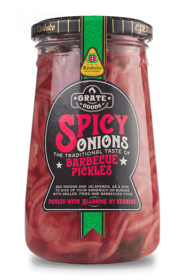 GRATE GOODS - "Spicy Onions" Barbecue Pickles  (325 g)