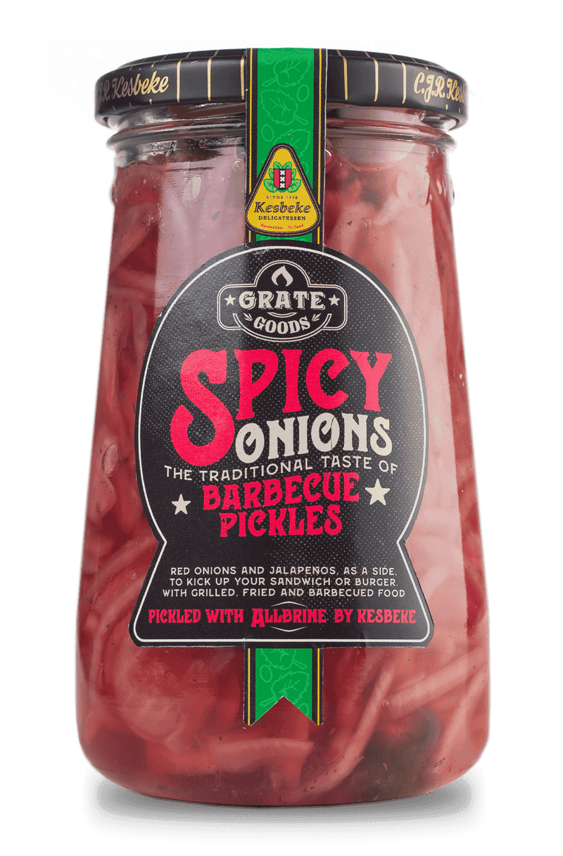 GRATE GOODS - "Spicy Onions" Barbecue Pickles  (325 g)