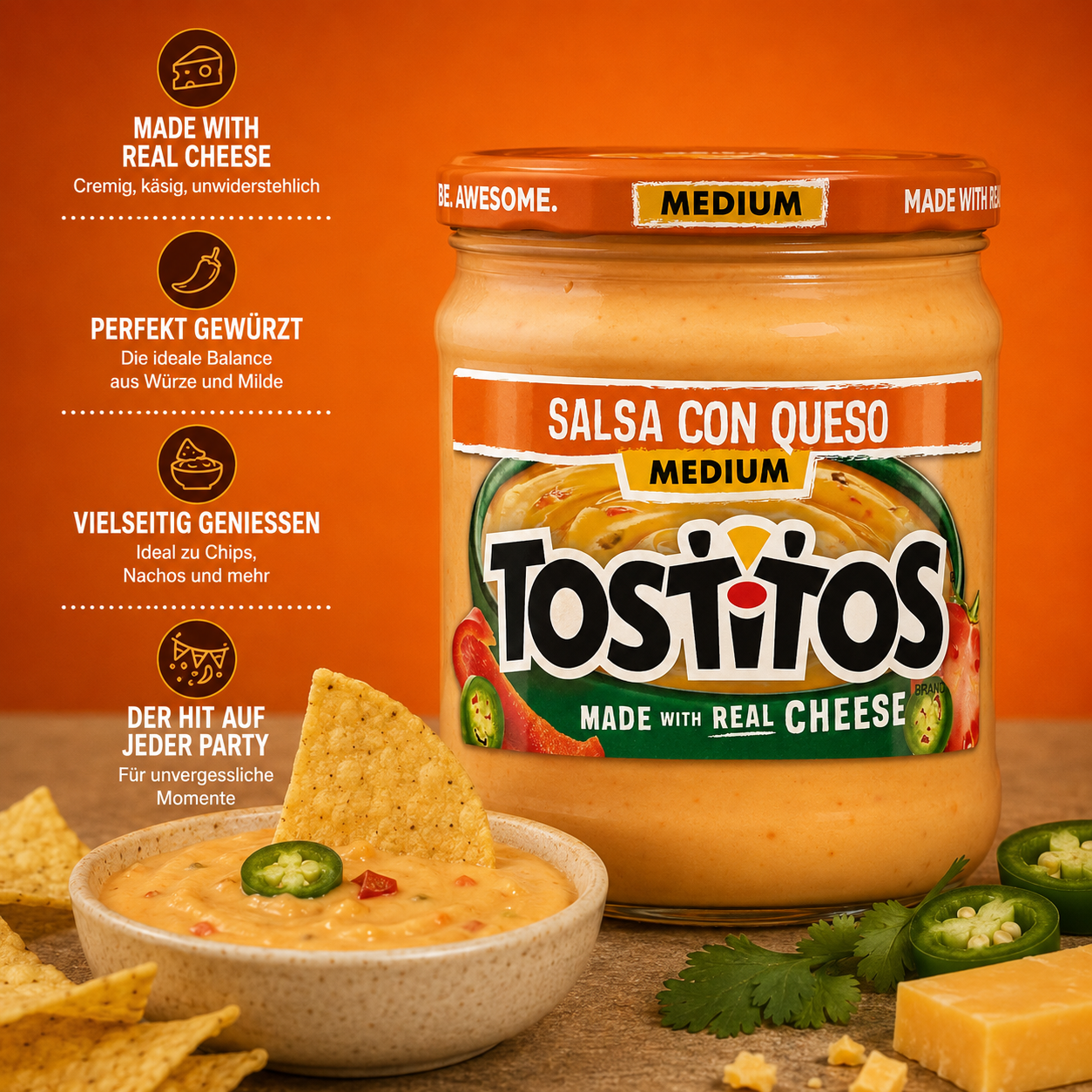 Tostitos - Salsa Con Queso Dip "Medium" (425,2 g)
