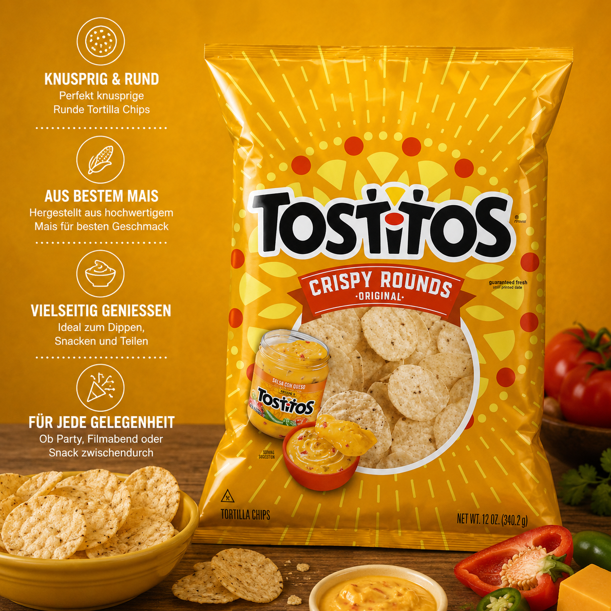 Tostitos - Tortilla Chips "Crispy Rounds" (283,5 g)