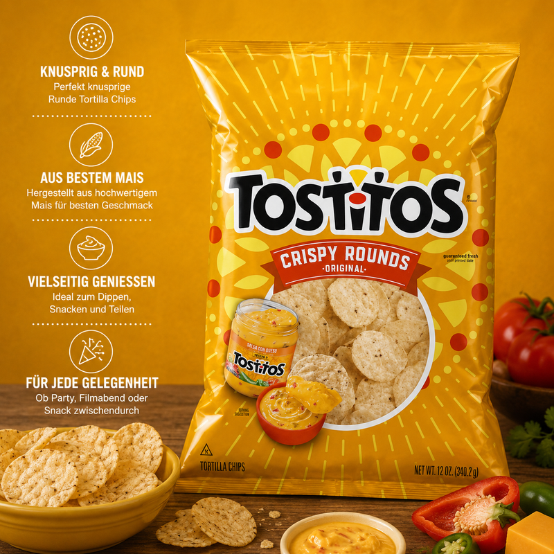 Tostitos - Tortilla Chips "Crispy Rounds" (283,5 g)