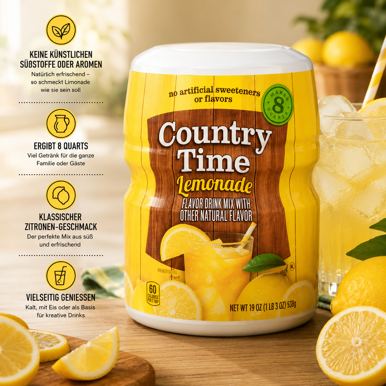 Country Time - "Lemonade" (538 g)
