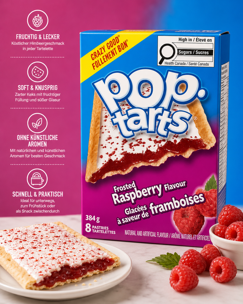 Kellogg's - Pop-Tarts "Frosted Raspberry" (384 g)