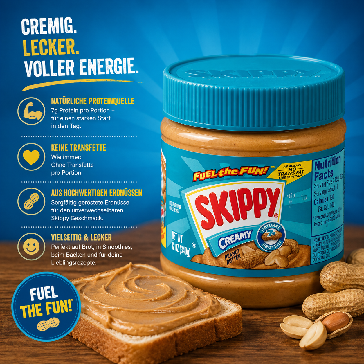 Skippy - Peanut Butter "Smooth Creamy" (340 g)