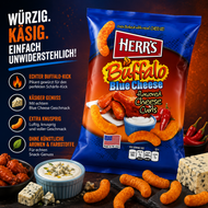 Herr's - flavored Cheese Curls "Buffalo Blue Cheese" (170 g)