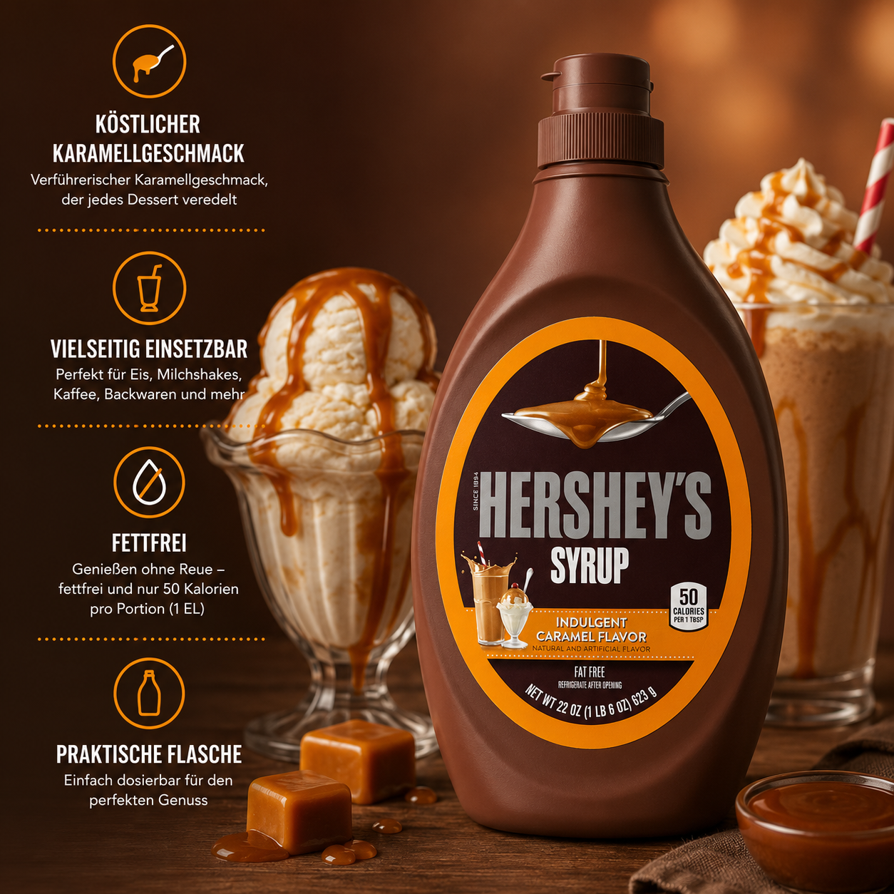 Hershey's - Syrup "Caramel" (623 g)