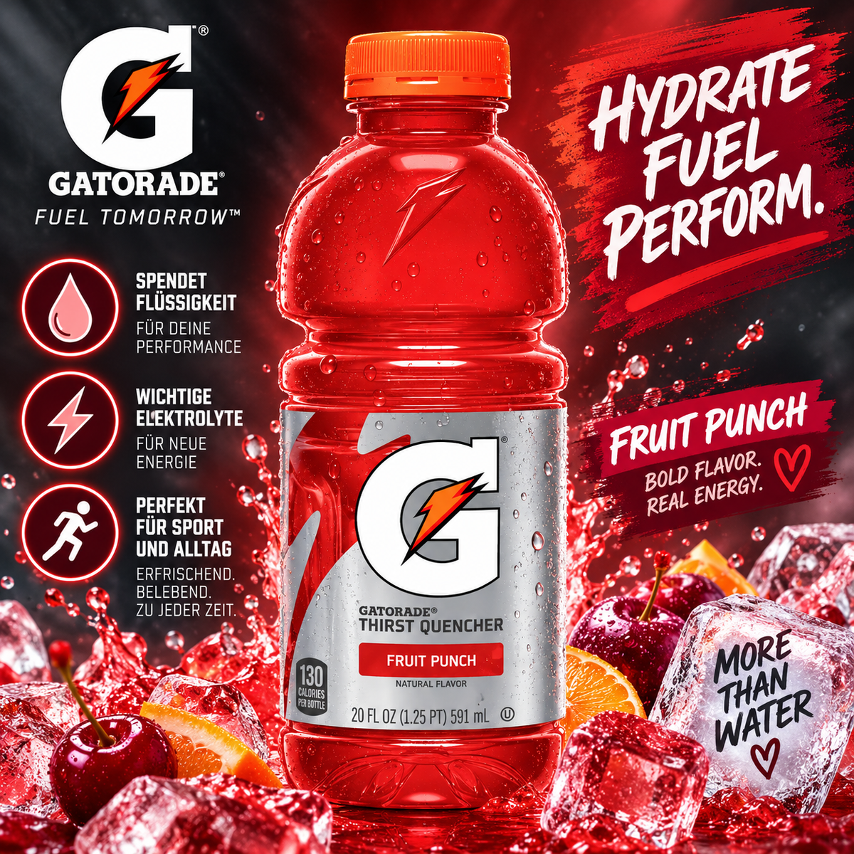 Gatorade - Thirst Quencher "Fruit Punch" (591 ml)