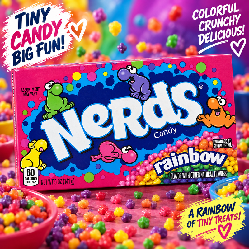 Nerds - Candy fruits "rainbow fruits" (141 g)