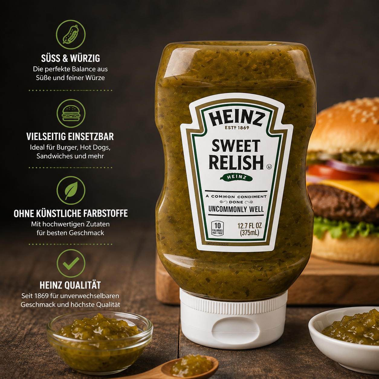 Heinz - Sqeeze Tube "Sweet Relish" (375 ml)