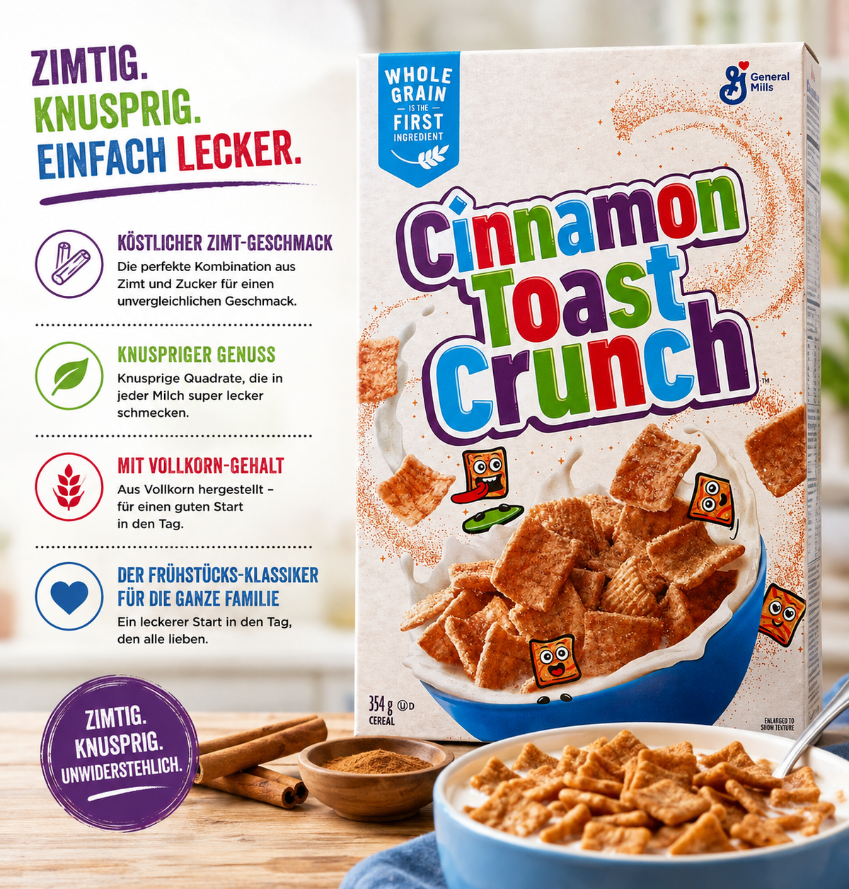General Mills - Cereal "Cinnamon Toast Crunch" (354 g)