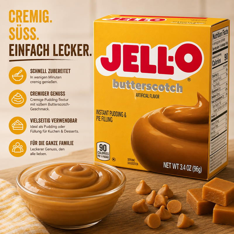 JELL-O - Instant Pudding "butterscotch" (96 g)