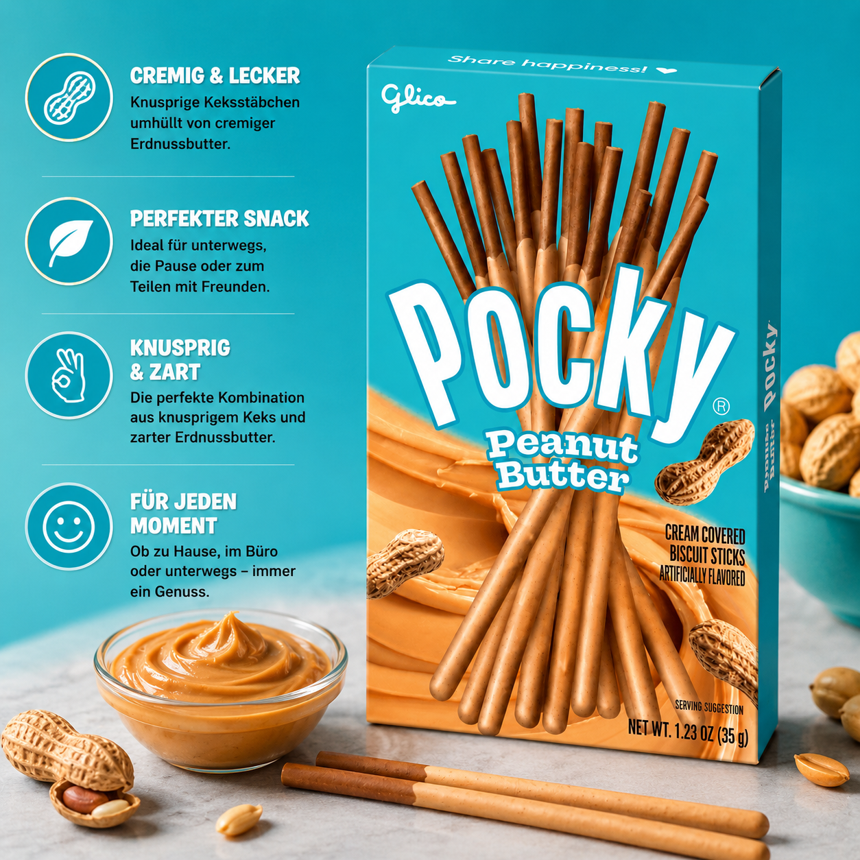 Glico - Pocky "Peanut Butter" (35 g)