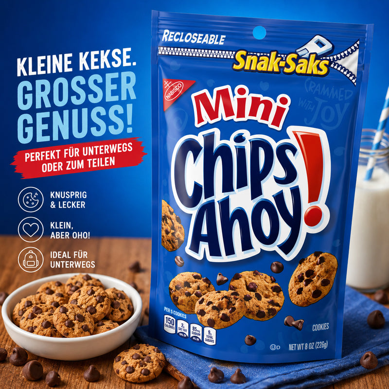 Chips Ahoy! - Chocolate Chip Cookies "Mini Snak-Saks" (226 g)