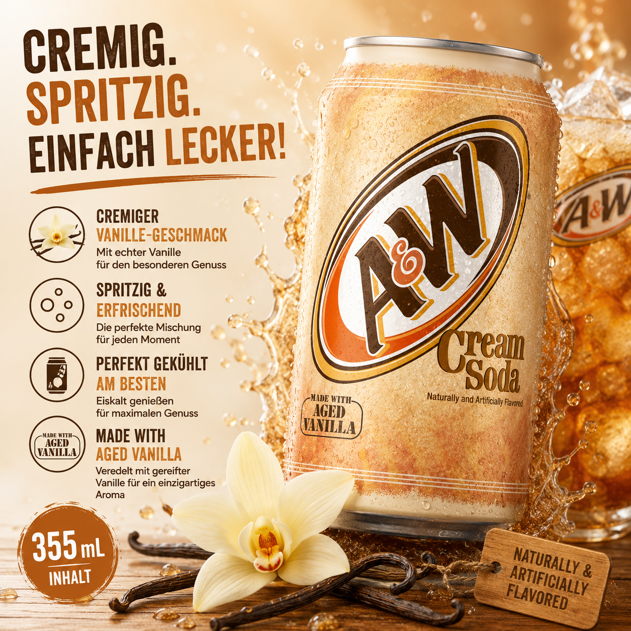 A&W "Cream Soda" (355 ml)