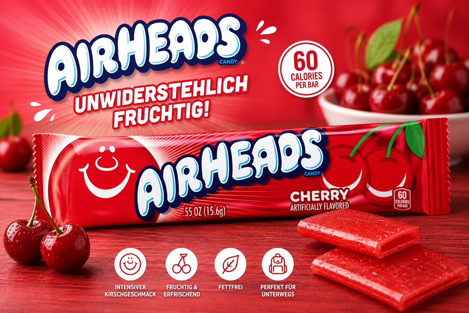 AirHeads "Cherry" (15,6 g)