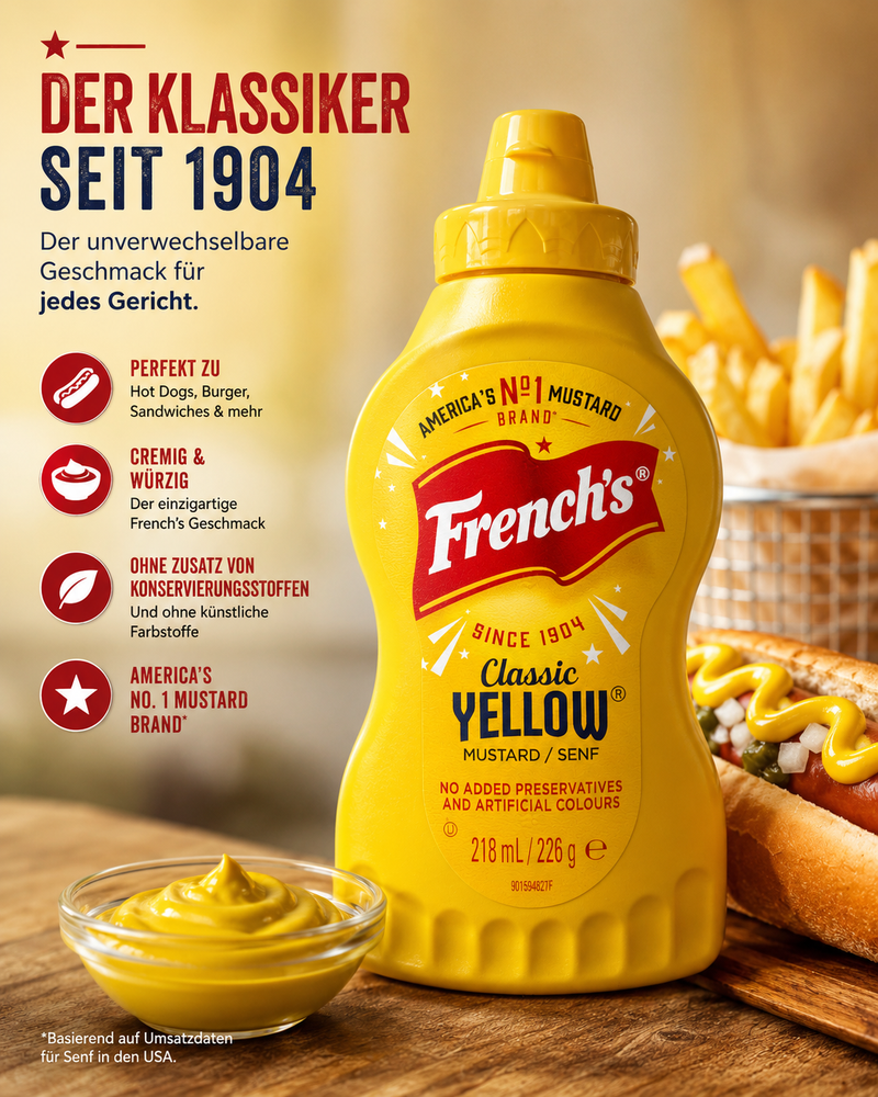 French's - "Classic Yellow Mustard" (226 g)